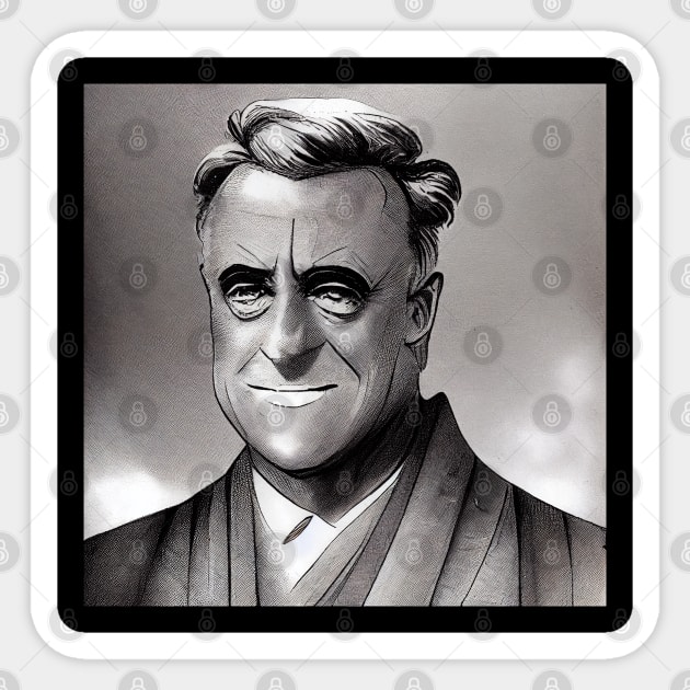 Franklin D. Roosevelt | Manga style Sticker by Classical